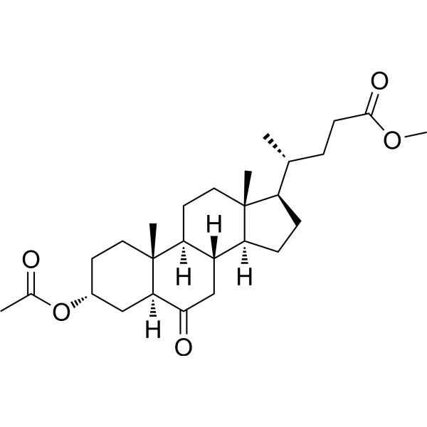 3-Alpha-羟基-6-氧代-5-alpha-24-胆烷酸甲酯3-乙酸盐