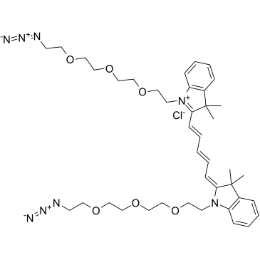 N,N'-bis-(azide-PEG3)-Cy5