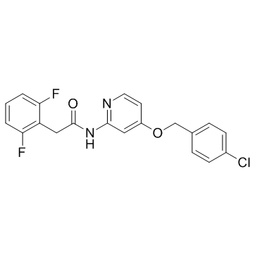 N-[4-[(4-氯苯基)甲氧基]-2-吡啶基]-2,6-二氟苯乙酰胺