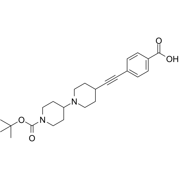 Boc-bipiperidine-ethynylbenzoic acid