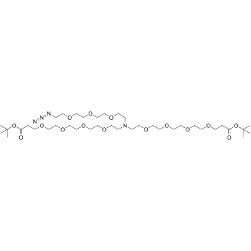 N-(Azido-PEG3)-N-bis(PEG4-Boc)