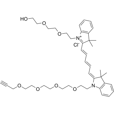 N-PEG3-N'-(propargyl-PEG4)-Cy5