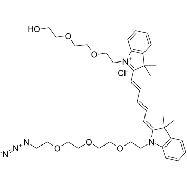 N-PEG3-N'-(azide-PEG3)-Cy5