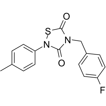 4-[(4-氟苯基)甲基]-2-(4-甲基苯基)-1,2,4-噻二唑烷-3,5-二酮