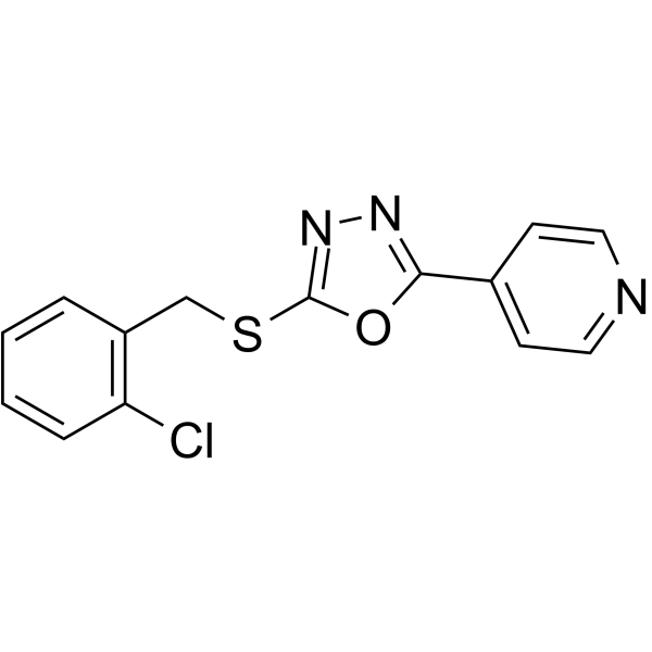 2-((2-氯苄基)硫基)-5-(吡啶-4-基)-1,3,4-恶二唑