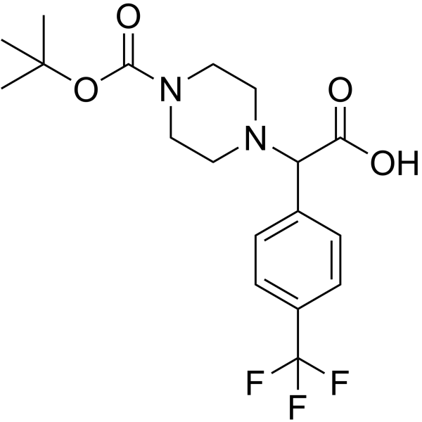 2-(4-Boc-哌嗪-1-基)-2-(4-(三氟甲基)苯基)乙酸