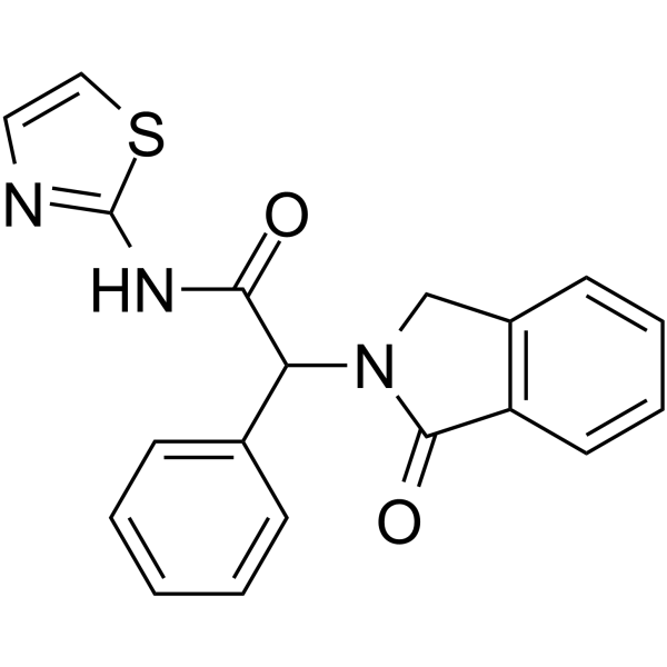 2-(1-氧代异吲哚啉-2-基)-2-苯基-N-(噻唑-2-基)乙酰胺