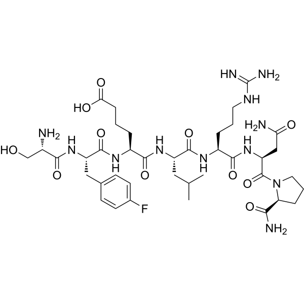 Ser-parafluoroPhe-Aad-Leu-Arg-Asn-Pro-NH2