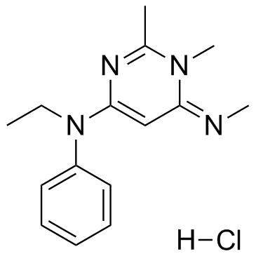 N-乙基-1,6-二氢-1,2-二甲基-6-(甲基亚氨基)-N-苯基-4-嘧啶胺盐酸盐