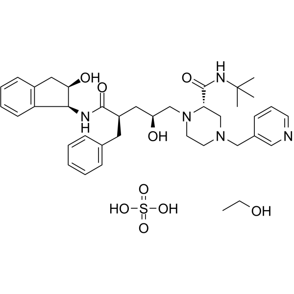 茚地那韦硫酸乙醇酸盐