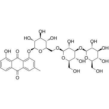 大黄酚-1-O-β-三葡萄糖苷