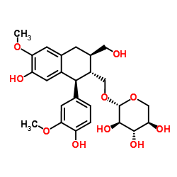 异落叶松脂素 9'-BETA-D-吡喃木糖苷