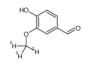 4-羟基-3-(甲氧基-D3)苯甲醛