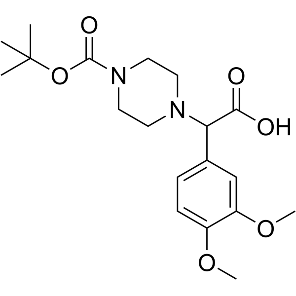 2-(4-Boc-哌嗪)-α-(3,4-二甲氧基-苯基)乙酸