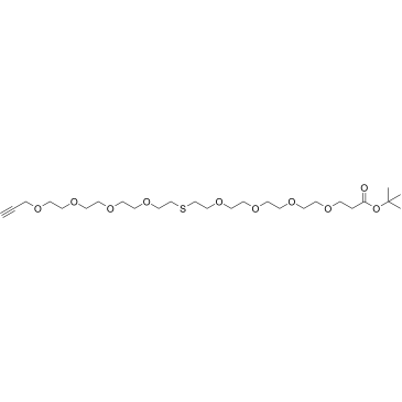 Propargyl-PEG4-S-PEG4-Boc