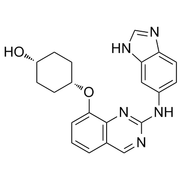 顺式-4-((2-((1H-苯并[d]咪唑-6-基)氨基)喹唑啉-8-基)氧基)环己醇