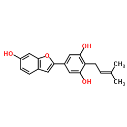 5-(6-羟基-2-苯并呋喃基)-2-(3-甲基-2-丁烯基)-1,3-苯二醇