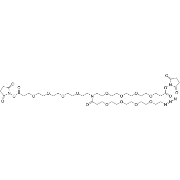 N-(Azido-PEG4)-N-bis(PEG4-NHS ester)