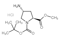 (2S,4R)-1-叔丁基 2-甲基 4-氨基吡咯烷-1,2-二羧酸酯盐酸盐