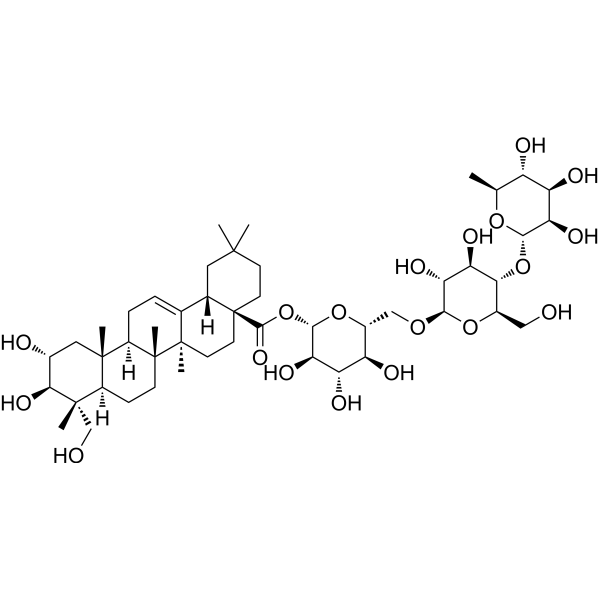 积雪草酸-28-O-鼠李糖(1-4)葡萄糖(1-6)葡萄糖苷