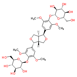 (-)-丁香树脂醇二葡萄糖甙; 丁香树脂醇双葡萄糖苷