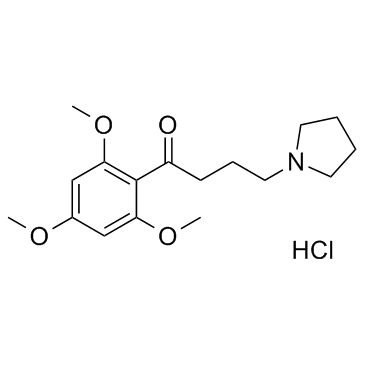 4-(1-吡咯烷基)-1-(2,4,6-三甲氧基苯基)-1-丁酮盐酸盐