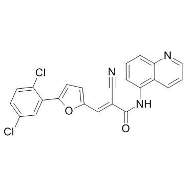 2-氰基-3-[5-(2,5-二氯苯基)-2-呋喃基]-N-5-喹啉基-2-丙烯酰胺