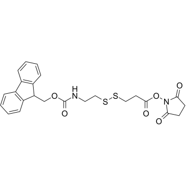 Fmoc-NH-ethyl-SS-propionic NHS ester