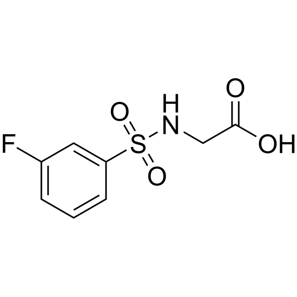 {[(3-氟苯基)磺酰基]氨基}乙酸