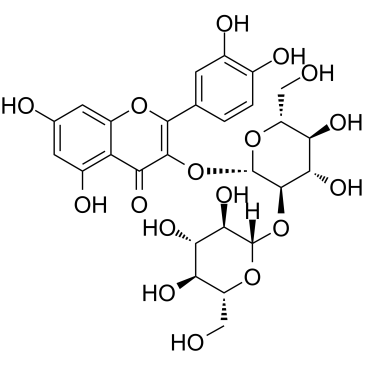 白麻苷，槲皮素-3-O-槐二糖苷