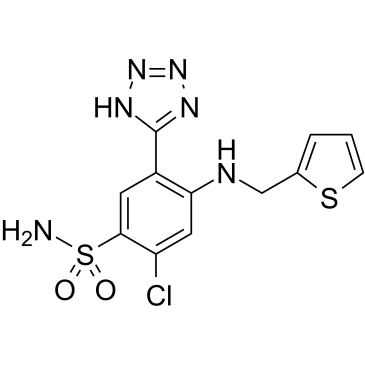 2-氯-5-(2H-四唑-5-基)-4-((噻吩-2-基甲基)氨基)苯磺酰胺