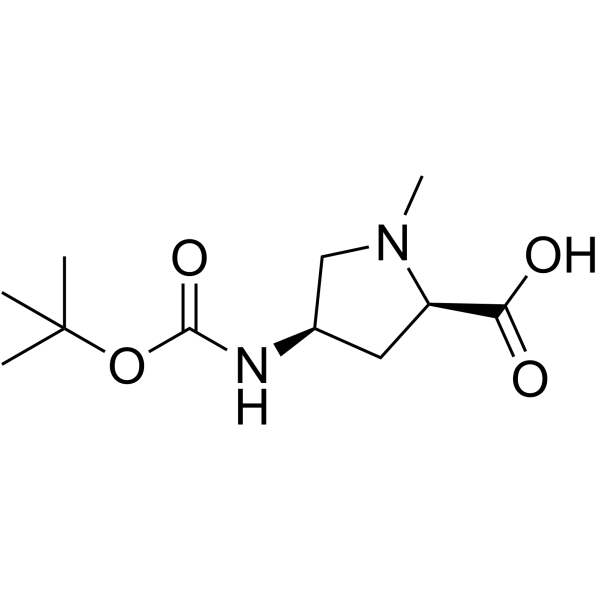 D-脯氨酸,4-[[((1-,1-二甲基乙氧基)羰基]氨基]-1-甲基-,(4R)-