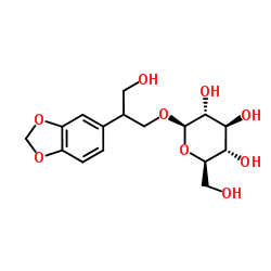 2-(1,3-苯并二恶茂-5-基)-3-羟基丙基 beta-D-吡喃葡萄糖苷