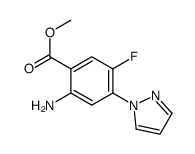 2-氨基-4-(1-吡唑基)-5-氟苯甲酸甲酯