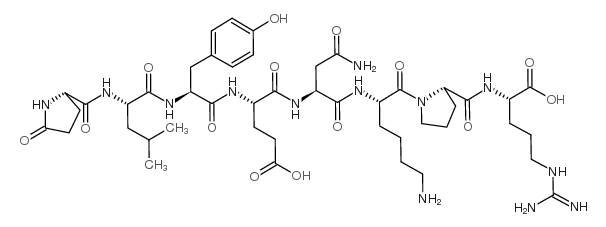 PYR–LEU-TYR-GLU-ASN-LYS-PRO-ARG