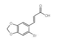 3-(6-溴苯并[d][1, 3]二氧戊环-5-基)丙烯酸