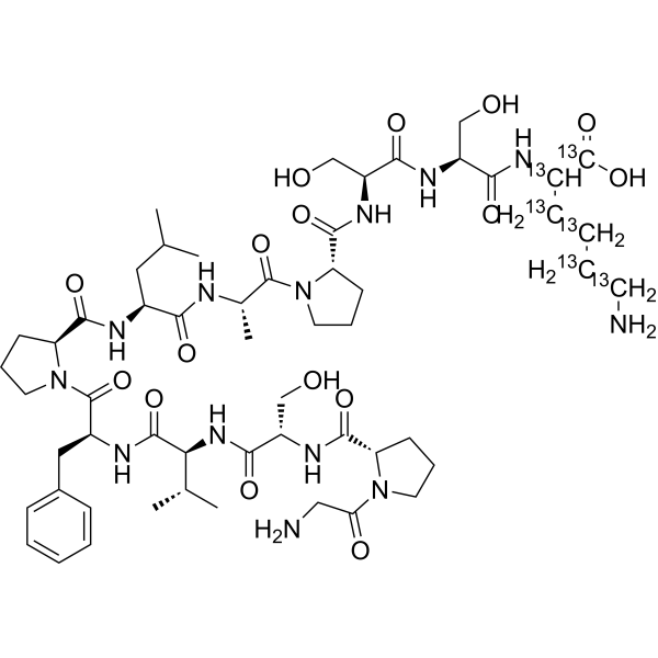 GPSVFPLAPSSK-13C6