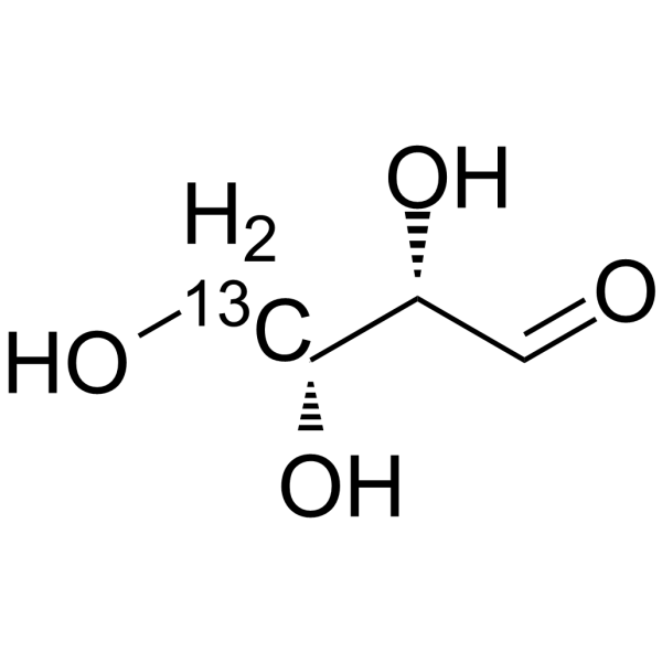 (2S,3R)-2,3,4-Trihydroxybutanal-13C-2