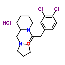 2-(3,4-二氯苯基)-1-(2-(吡咯烷-1-甲基)哌啶-1-基)乙酮盐酸盐