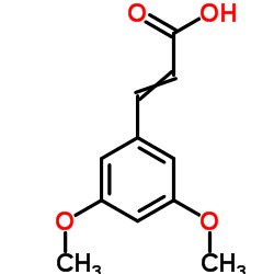 3,5-二甲氧基肉桂酸,主要为反式