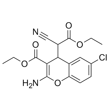 2-氨基-6-氯-alpha-氰基-3-(乙氧羰基)-4H-1-苯并吡喃-4-乙酸乙酯