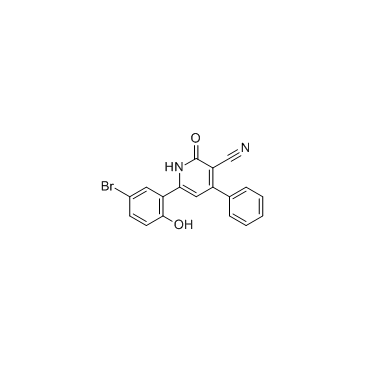 3-氰基-4-苯基-6-(3-溴-6-羟基苯基)-2(1H)-吡啶酮