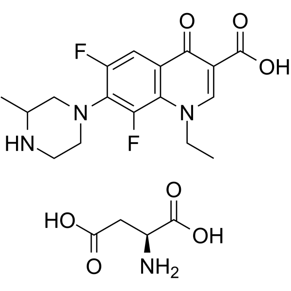 洛美沙星,天门冬氨酸