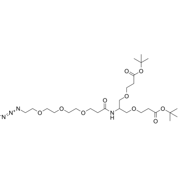 N-(Azido-PEG3)-N-bis(PEG1-t-butyl ester)