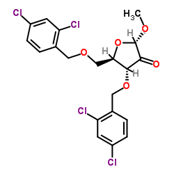 3,5-二-O-(2,4-二氯苄基)-2-酮基-aD-呋喃呋喃糖苷甲基