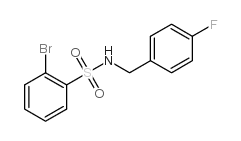 N-(4-氟苄基)-2-溴苯磺酰胺