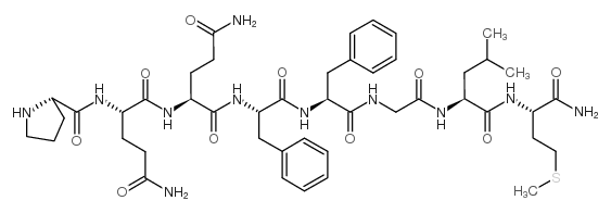 GLN-PHE-PHE-GLY-LEU-MET-NH2: QFFGLM-NH2