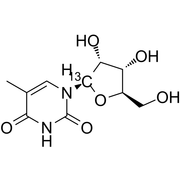 5-Methyluridine-1′-13C