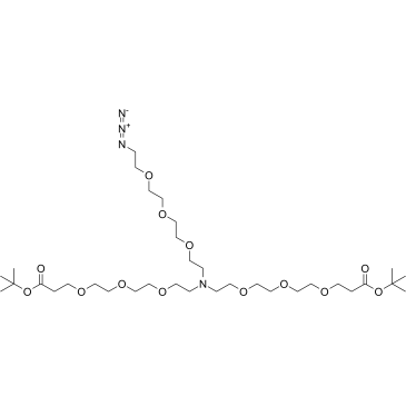 N-(Azido-PEG3)-N-bis(PEG3-Boc)