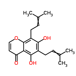 5,7-二羟基-6,8-二异戊烯基色原酮